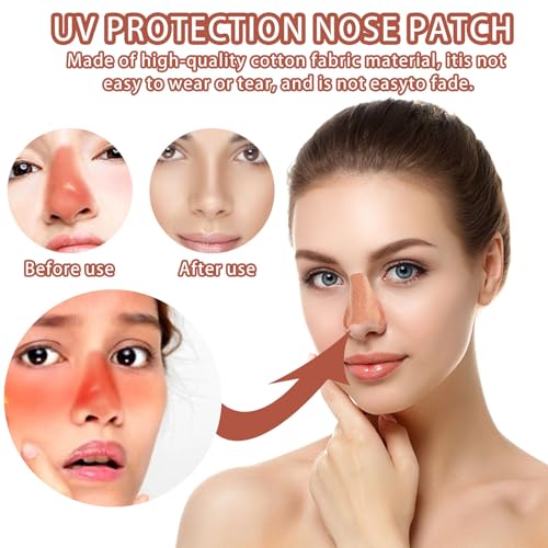 Zonbescherming neusbescherming zon UV neusbescherming buiten neus Patch buiten neus bescherming voor vrouwen mannen anti-UV lopen bergsport wandelen fietsen ademend 4