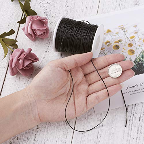 Waxed Cotton Cord voor sieraden 91,4 m x 1 mm, zwart 5