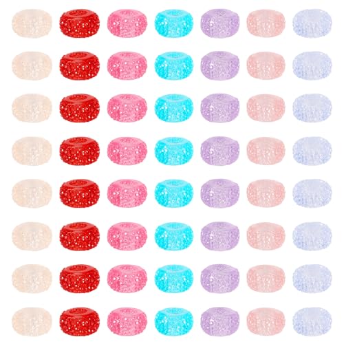 70st hars Europese kralen grote gat kralen structuur rondelle kralen afstandskralen ambachtelijke kralen diverse kralen lampwork kralen kristal kralen voor armband ketting oorbellen