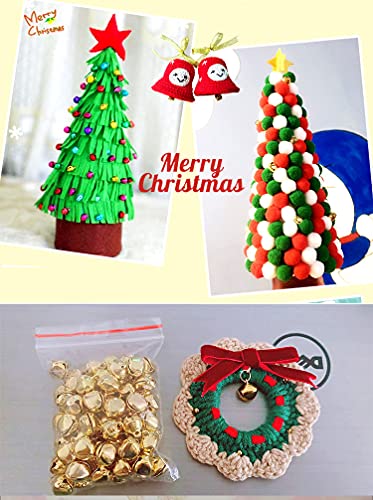 100 stuks zilveren metalen belbel ringen ringen ringen ringen met oogje Kerstmis decoraties voor bruiloften sieraden sieraden 8mm 5