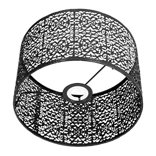 Lampschade Holle Out Metal Lampschade E27 E14 Universeel Gebruik Goede warmtedissipatie Exquise Artistieke Carving Lamp (zwart) 4