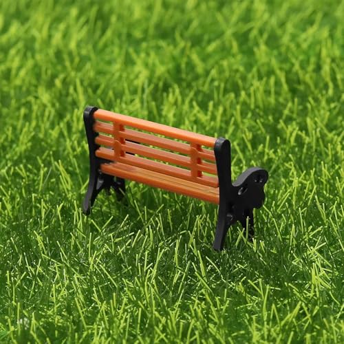 Zee 10st geschilderd model patio bank miniatuur gebouw trein indeling schaal HO OO model trein HO TT 1:87 bank stoelbank 5