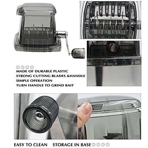 Handmatige Boilie Ice Crusher, 1,2L Capaciteit, Ergonomische handgreep, Geen elektriciteit, Vissen Bait Lures Crusher met Ice Blender voor Keuken Bar 5