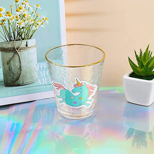 Zee 20 Sheets Holografische Sticker papier Clear A4 Vinyl Sticker Papier Zelfklevende Waterdichte Transparante Film met Edelsteen Spot Rainbow Star patronen, 11,7 x 8,3 inch (Gem, Dot, Kleurrijk, Ster) 4