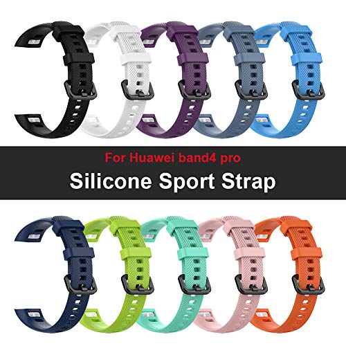 NOENNULL horlogeband, zachte siliconen armband vervanging armband voor Huawei Band 3 Pro en Band 4 Pro 5