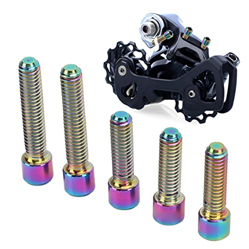 M4 3Scs 13.5 2Scs 20mm Derailleur Schroeven, Roestvrij voor- en achterzijde Derailleur Limit Fijne aanpassing voor Mountainbike (kleurrijk)