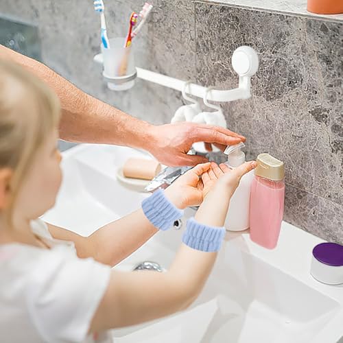 10 stuks gezicht Wash polsband, pols Spa Wasband Microfiber Absorberende gezicht Wash polsbandjes Elastische handdoek polsbandjes Multicolor polsband Sweatband voor Bad Douche Make-up 4