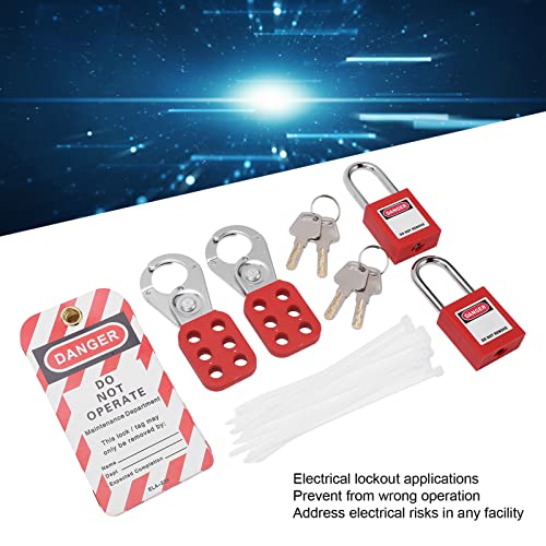 Elektrische vergrendeling Tag Out Kit met veiligheidssloten & Spools, Loto, Lockout Tagout Kit voor Lock-Marked producten, Veiligheidsuitrusting Bag 3