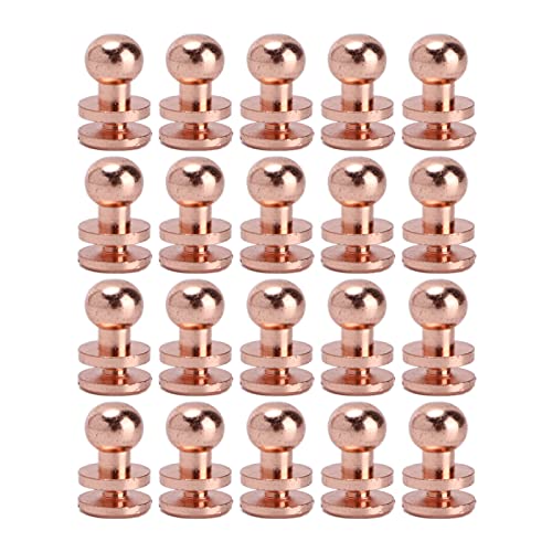 20 Sets/Pack, Rose Gold Monk Head Pacifier Schroef Rivet, Bag hardware accessoire Pacifier Rivet, Schroef Rivet sieraden (LST7X6mm)