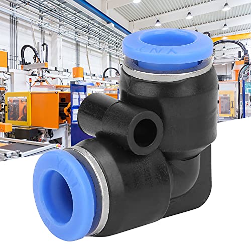 10Stuks PV 4/6/8/10/12 Plastic Equal Elbow, Quick Connect Pneumatische luchtslang Buis Push Fitting Push to Connect Fittings Pneumatische Fittings Kit (PV-8 (8mm)) 5