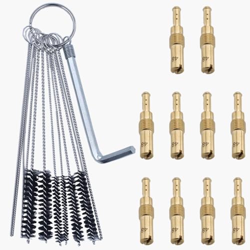 Carburator Nozzles, 10 stuks Slow Steering Nozzles voor GY6 125cc, 150cc, 200cc, 250cc, Motors voor Keihin CVK KOSO PE PWM Carburator Accessoires