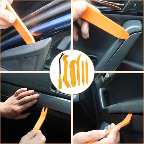 6 st Levergereedschappen, Autoset, Demontagegereedschappen, Auto Trim, Deur Trim, Gereedschap, Trim Wedges, Auto Demontage Gereedschap, Plastic Lever Gereedschap, Auto Clip Lifter 5