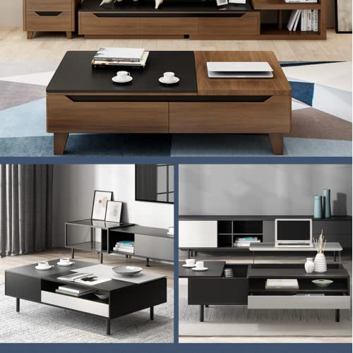 1 Paar Tafel Mechanisme Gemaakt van Robuust staal, Opvouwbaar, Lift, Zwart, Hefmechanisme, Lente, Lift Scharnier voor koffietafel