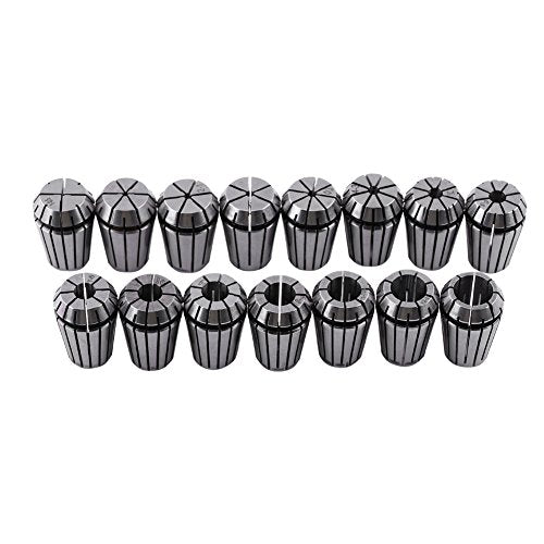 er20 Collet Set + 15 st ER20 Spring Collet Set voor CNC Graveren Machine en Malen Gereedschappen 1 tot 13mm Router Collet Vervanging Accessoire + er20 Metric Collet Set