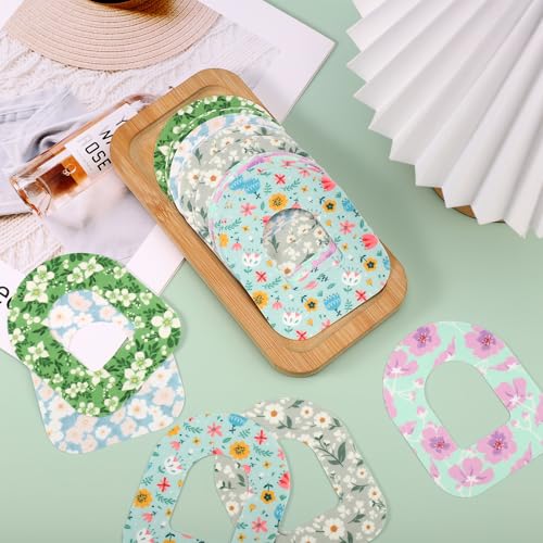 25 st. Zelfklevende Patches voor Omnipod 5, ademend waterdichte Overpatches CGM Sensor Covers Bloemen Afdrukken sensor Patches Stickers Compatibel met Omnipod 5 3
