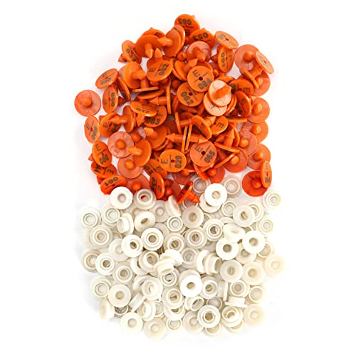 100 Sets oor tag, Konijn oor tag nummer dier identificatie tag marker boerderij voorraden, vee voorraden