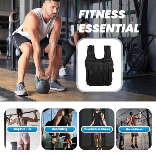 Sterkte Training Vest Gewogen Vest Oefening Gewogen Vest Verstelbaar Gewicht Vest Oxford Kleding Heavy Duty 50kg Gewogen Vest