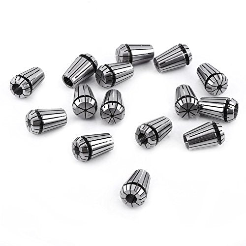 er20 Collet Set + 15 st ER20 Spring Collet Set voor CNC Graveren Machine en Malen Gereedschappen 1 tot 13mm Router Collet Vervanging Accessoire + er20 Metric Collet Set 4