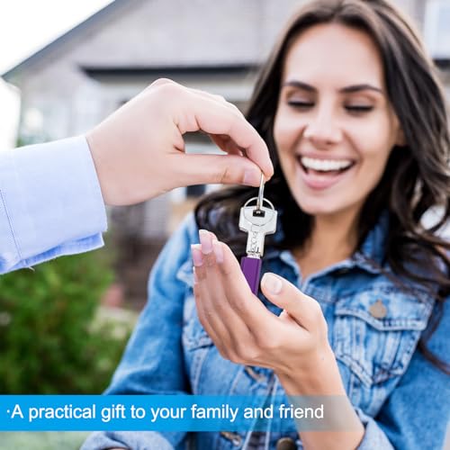 Noodsignaal Whistle, 3 Pack Luid geluid Aluminium sleutelhanger Whistles Outdoor Safety Survival Whistle for Camping Wandelen, Goud, Paars 5