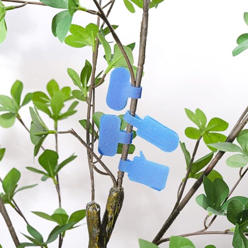 Kabeletiketten 0.6 x 1.5 inch, 20 Pack Writable Cord Labels, Zelfklevende Haak en Loop Wire Labels voor Elektronica Computers, Kabelbeheer en Identificatie, Rood 5