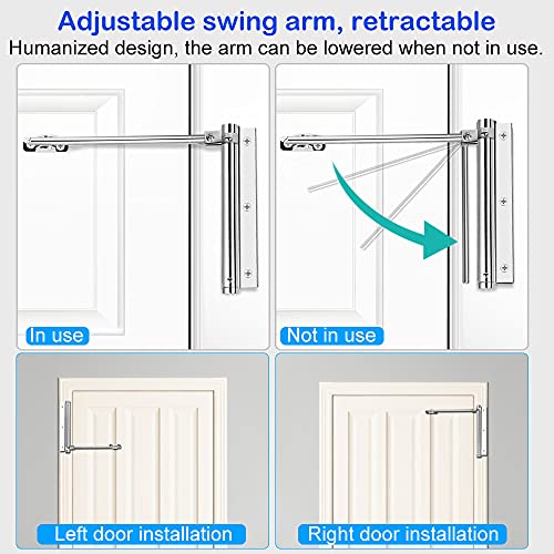 Deursluiter, licht, automatische deursluiter Aluminium verensluiter Branddeursluiter Interne verstelbare zelfsluitende scharnier voor lichtgewicht interieurdeuren 5