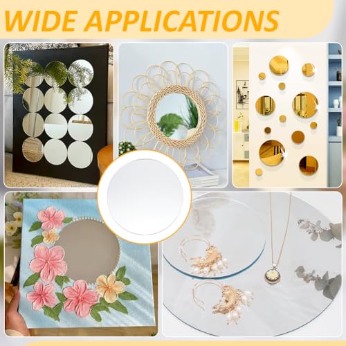 10 st Ronde Acryl Spiegels Zilver Frameloze muur Mount 15cm Diameter 1.5mm dikke decoratieve spiegel Home Decor 5