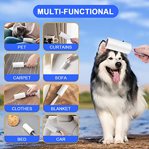 7 st Pet haar roll, Zelfklevende Pet haar roll, Sticky borstel, Reiniging Roll voor katten en honden, 7 rollen papier, 60 vellen per rol 4