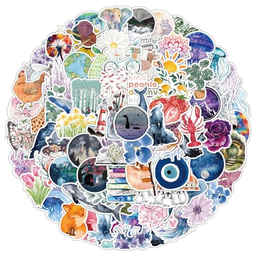 Zeedieren Sticker Set voor tieners Volwassenen 100 stuks Waterdichte Vinyl Stickers voor Auto, Motorfiets, Fiets, Skateboard, Snowboard, Bagage, Laptop, Koffer, Helm, Motorfiets, Computer
