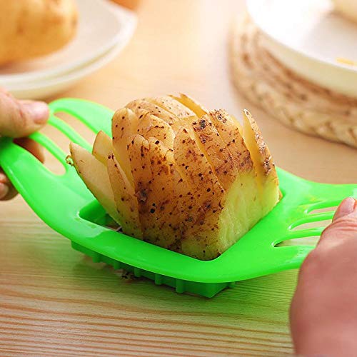 Aardappel Cutter Aardappel Cutter Fruit Kip Cutter French Fry Tool voor groenten, uien, wortelen, komkommers (oranje) 3