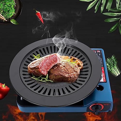 Koreaanse BBQ Grill Pan, Rookloze Ronde Nonstick Griddle BBQ Braadplaat Cooktop Nonstick voor keukengerei 3