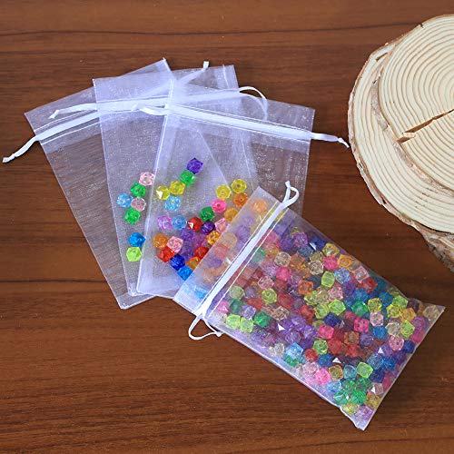 Organza tassen sieraden tassen voor bruiloft geschenk tassen 10 x 15 cm 100 stuks 4