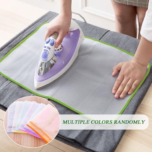 4 stuks hittebestendig Mesh strijkdoek, beschermende strijkdoek Tafelblad strijkkussen Mesh Stof Ijzeren Persdoek Bescherm Ijzer Delicate kleding Kleding Strijkijzer Ondersteuning (40x60cm) 3