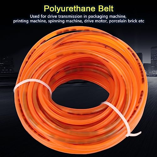 Round Belt met hoge prestaties, PU-transmissie Riem Polyurethaan Ronde Riem voor Drive Orange(3mm*10m) 3