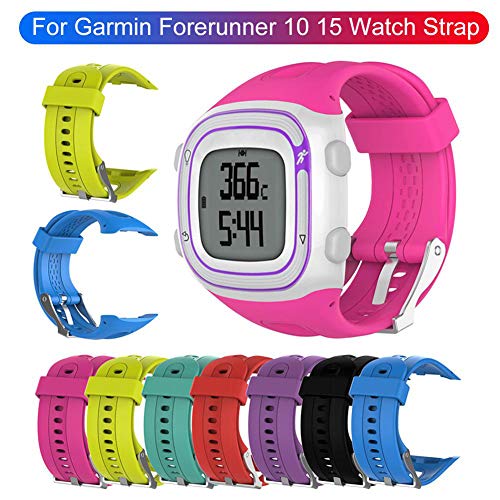 Vervanging polsband verstelbaar soft silicone polsband gereedschap vervanging voor Garmin Forerunner 10/Forerunner 15 GPS Running Watch (Male Style) 4