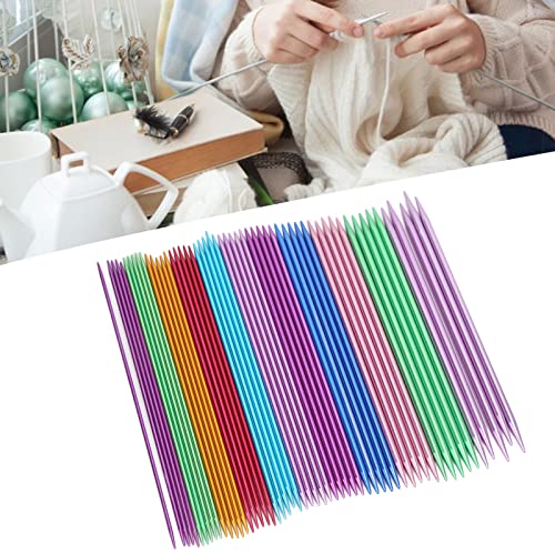 Dubbelpuntige naalden, duurzaam glanzende verschillende kleuren Ergonomisch ontwerp Breinaalden voor het weven voor huishoudens 5