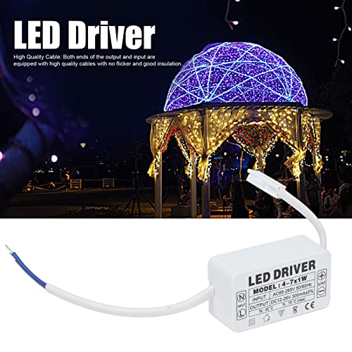 4‐7X1W-led Driver Constant Stroomvoorziening Transformer Waterbestendig Transformer Adapter Input AC85‐265V Output DC12‐26V 4