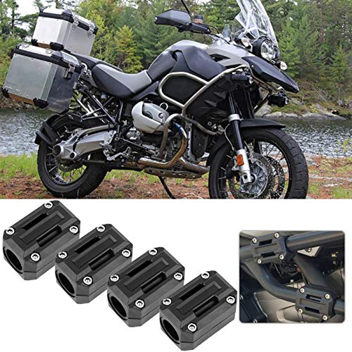 Universal Motorcycle Bumper Decoratieve blokken, 2 Paar Motorfiets motor bescherming Bumper Block Protection Decor 22/25/28mm Fit voor R1200GS R1150GS