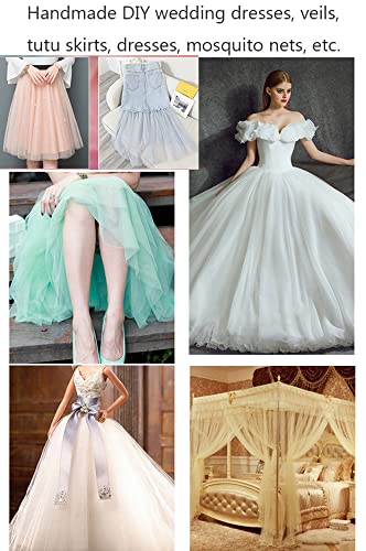 Tule stof, tule stof, tule, decoratieve stof voor bruiloft, verjaardag, Kerstmis, feest, communie, feest, decoratie, naaien bruiloft sluier, bruiloft jurk, tafel loper, tutu, rokken, geschenk boeg 5