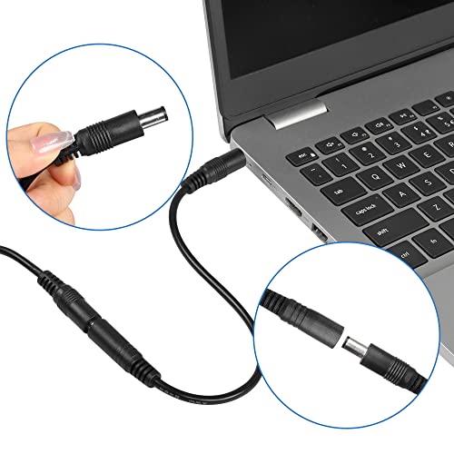 3.3FT Laptop Power Cable DC 7.4mm x 5mm Vrouwelijk aan man Opladen Connector Power Extension Kabel voor HP Compaq 6710B 6715B 6715S 6730B 6730B 6735B 6830S 6910P (1m) 3