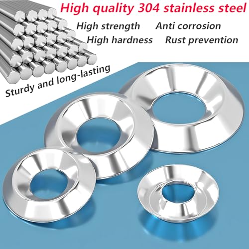 40 st M6 Countersunk Head Washer, M6 x 17mm Countersunk Pakking, voor machinebouw en industriële installaties 3