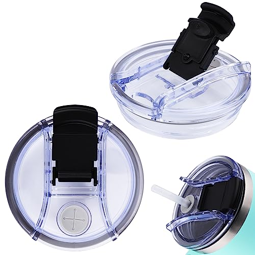 2st Tumbler Lid Vervangingen voor Stanley Quencher 40oz, Spill Proof en stofdichte Tumbler Covers Vervanging Lid voor Stanley