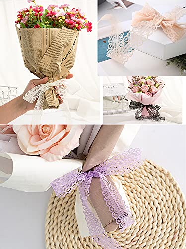 45m 3cm brede kant lint kant rand geschenk lint kant randen lint decoratieve lint lint kant stof voor het naaien voor DIY crafting, bruiloft tafel decoratie scrapbooking geschenk doos, crème 3