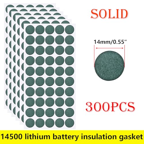 14500 batterij isolatie, batterij isolatie, 300 stuks holle ringen + 300 stuks vaste ringen lijm papier, batterij isolatie afdichting 3