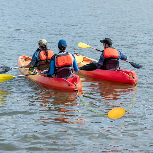 7FT Float Touw Herinnering Lead, Heavy Duty Buoy Ball Float Leash met roestvrij stalen haak Drift Touw Marker Buoy Float Touw voor de visserij Drift Jet-Ski Kayak Bootaccessoires, Groen 5