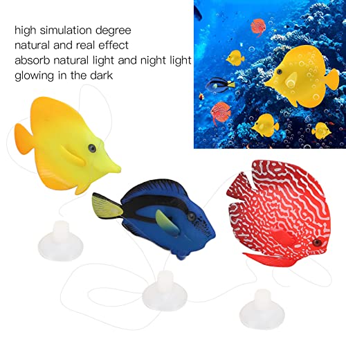 Glanzende Siliconen Clown Vissen Zwevende Simulatie Kunstvissen Veilig voor Aquarium Vis Aquarium Decoratie en Tuin Decor 3