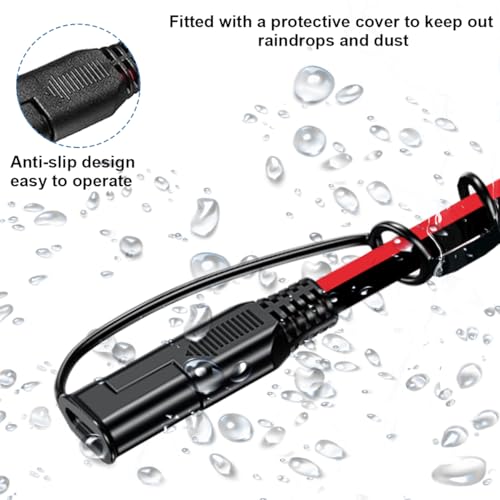 XT60 naar SAE Extension Cable SAE 10 AWG Plug naar XT60 Solar Panel, Bus Adapter met Fuse voor Solar Generator, Portable Power Supply Solar Panel (2 Voeten) 4