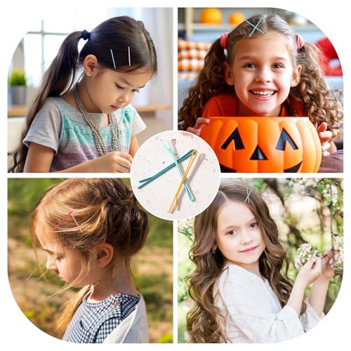 50 stuks gekleurd haar Clips klein 5,5 cm haar Clip kleurrijke Bobby Pins Wavy haarspeld Straight Hair Clip voor vrouwen metalen haarclip Haarclips Accessoires voor vrouwen