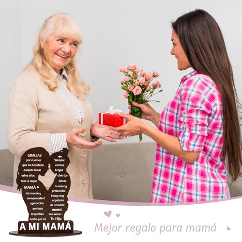 Cadeau voor Moederdag, Spaanse houten tafel, 23 x 15,5 cm 5