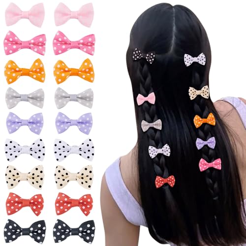 90Pcs Polyester Polka Dot Strik 9 Kleuren Handgemaakt Boog Ornamenten Leuke Boog Diy Boog Accessoires Mini Strik Tie Voor Diy Ambachten Decoratie