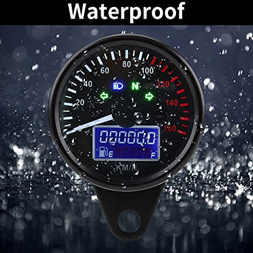 Universele motor digitale LCD-snelheidsmeter motortachometer snelheidsmeter 160kMH DC12V 3
